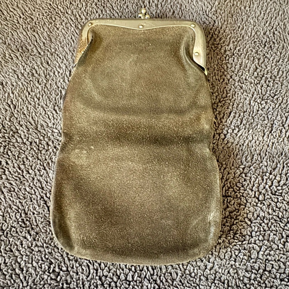 Vintage leather coin purse